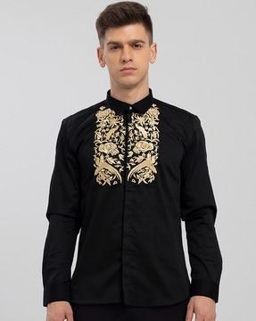 embroidered-slim-fit-shirt