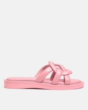 Georgie Leather Slip-On Sandals