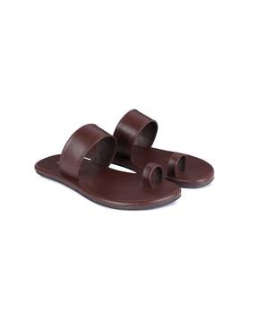 Toe-Ring Slip-On Sandals