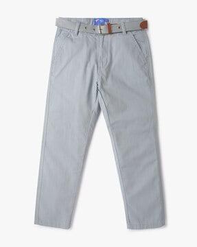 Printed Chinos with Belt