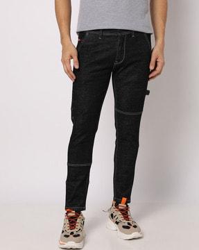 Panalled Slim Fit Jeans