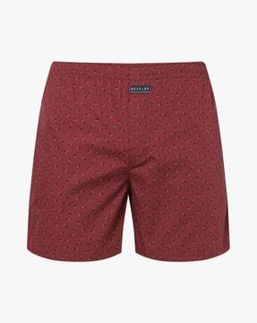 Printed Boxers with Elasticated Waist