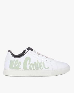 Brand Print Lace-Up Shoes