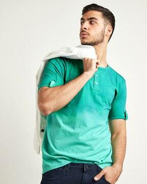 dyed/washed-regular-fit-crew--neck-t-shirt