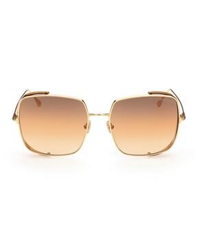 FT0901 60 30F UV-Protected Full-Rim Square Sunglasses