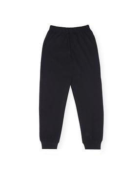 Straight Track Pants with Elasticated Waist