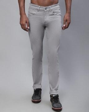 Relaxed Fit Flat-Front Chinos