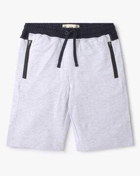 Shorts with Contrast Drawstring Waistband