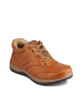 Genuine Leather Lace-Up Shoes