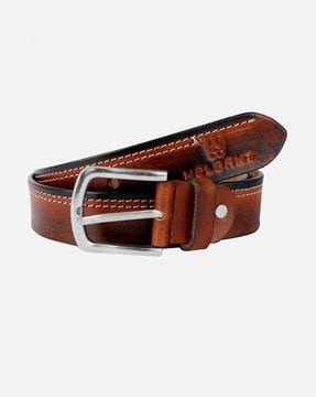 Wide Belt with Tang Buckle Closure