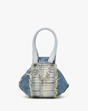 d-vina-quilted-top-handle-bag-with-frayed-edges