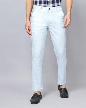 Ankle Fit Flat-Front Chinos
