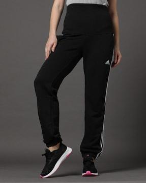 women-trefoil-logo-print-slim-fit-track-pants