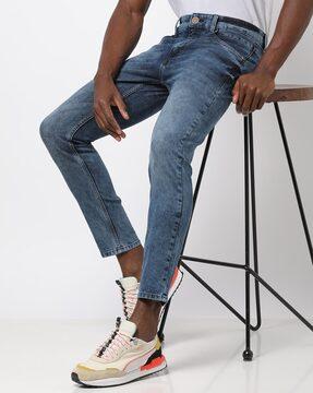 Skinny Fit Ankle-Length Jeans