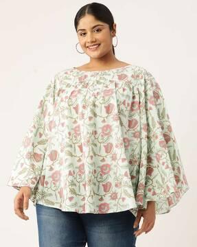floral-print-top-with-flared-sleeves