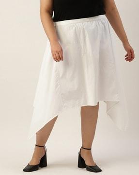 Flared Skirt with Elasticated Waist
