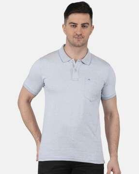 Polo T-Shirt with Contrast Taping