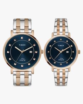 TW00PR282 His & Her Analogue Couple Watch Set