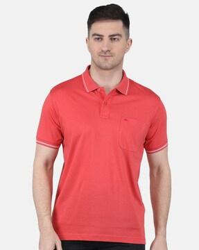 Polo T-Shirt with Patch Pocket