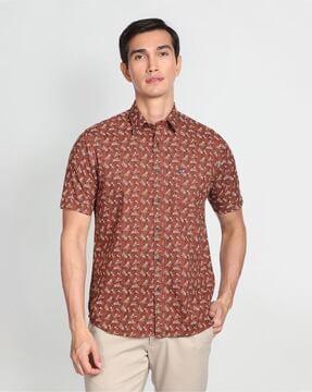 floral-print-regular-fit-casual-shirt