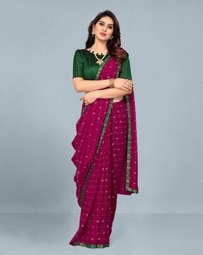 printed-georgette-saree-with-contrast-border