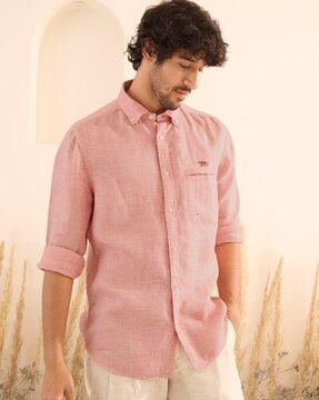 men-slim-fit-shirt-with-button-down-collar