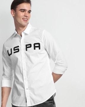 brand-print-cotton-shirt