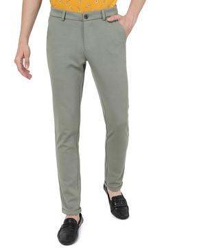 Relaxed Fit Flat-Front Trousers