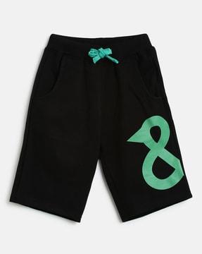 Printed Flat-Front Bermuda Shorts