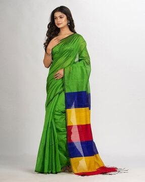 handloom-saree-with-tassels