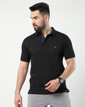 Regular Fit Polo T-Shirt with Short Sleeves