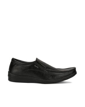 Square-Toe Slip-On Formal Shoes