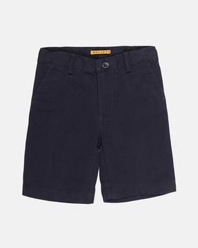 Flat-Front Cargo Shorts with Insert Pockets