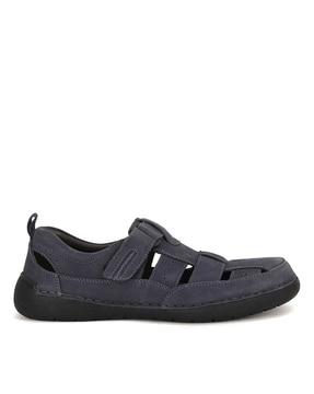 Round-Toe Shoe-Style Sandals with Velcro Fastening