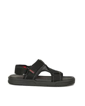 Knitted  Velcro Fastening Sandals with Double Straps