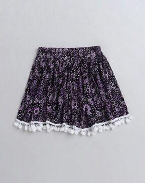 Ethnic Printed A-line Skirt