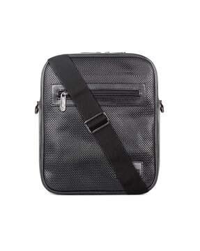 Textured Sling Bag with Adjustable Strap