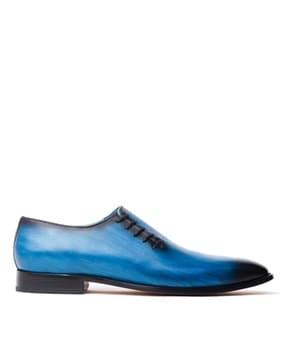 Ombre-Dyed Lace-Up Oxfords