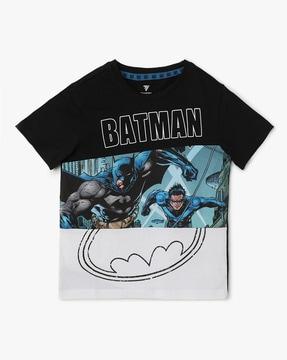Batman Print Crew-Neck T-Shirt