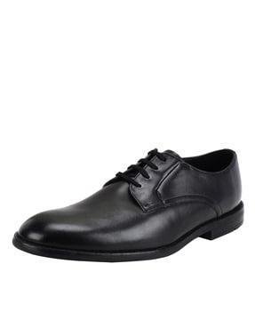 Panelled Lace Fastening Derbys