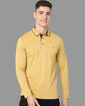 Collar-Neck Regular-Fit Polo T-Shirt