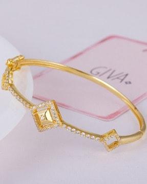 Sterling Silver Gold-Plated Bangle