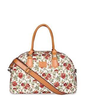 floral-print-duffle-bag