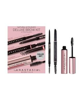 Natural & Polished Deluxe Brow Kit - Dark Brown