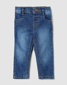 Stretchable Mid-Rise Jeans