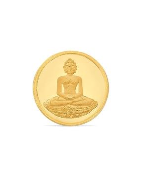 4 Gram 24 Karat (999) Mahavir Ji Round Gold Coin