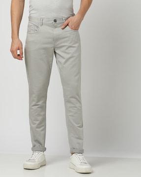 Tapered Fit Flat-Front Trousers