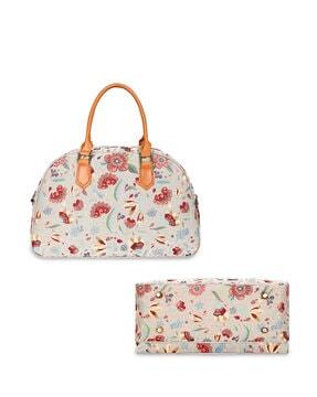 floral-printed-duffle-bag-with-zip-closure