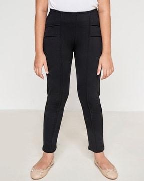 Mid-Rise Jeggings with Elasticated Waistband