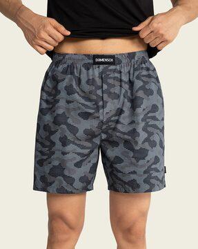 Camouflage Print Boxers with Elasticated Waistband